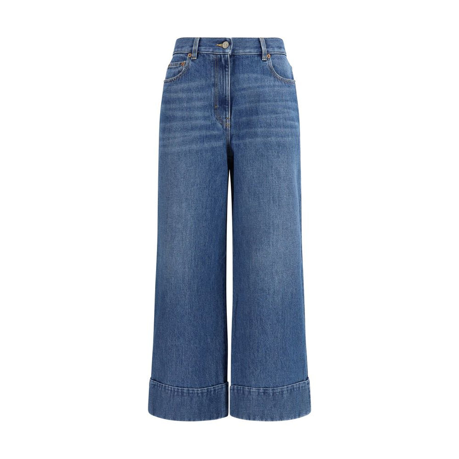 Valentino Garavani Blue Cotton Jeans Denim