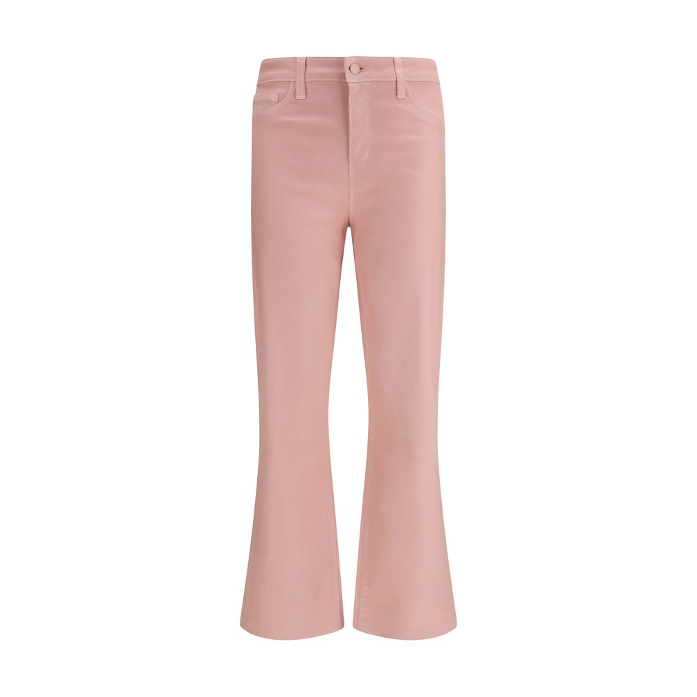 L'Agence Multicolor Cotton Flared Pants