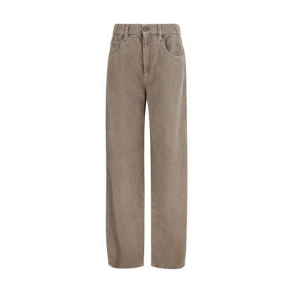 Brunello Cucinelli Beige Cotton Jeans Denim
