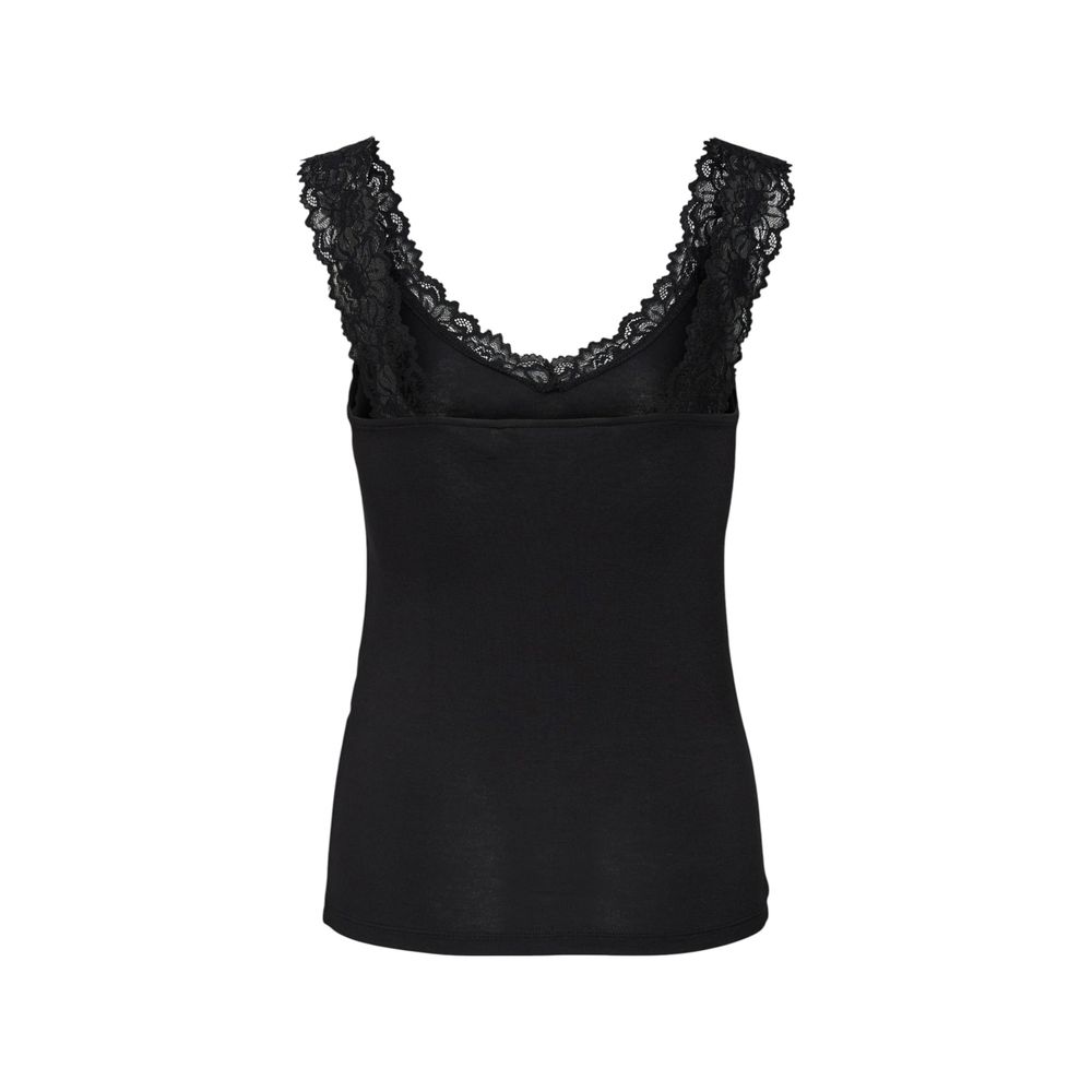 Vero Moda Black Viscose Tank Tops