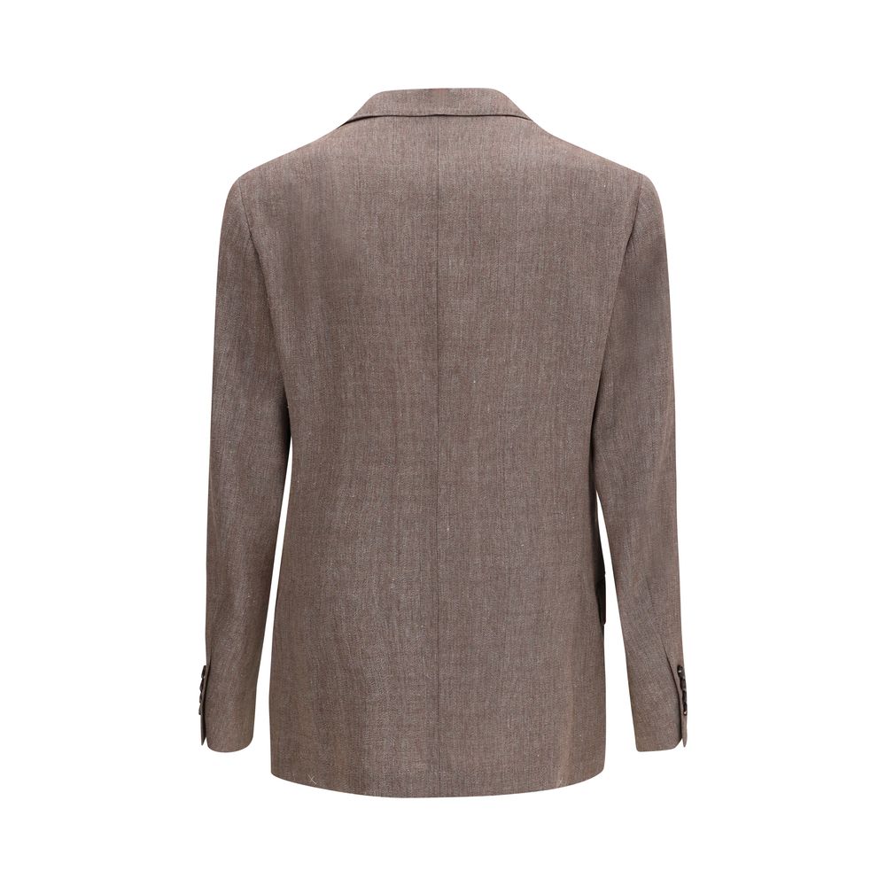 Brunello Cucinelli Brown Linen Blazer