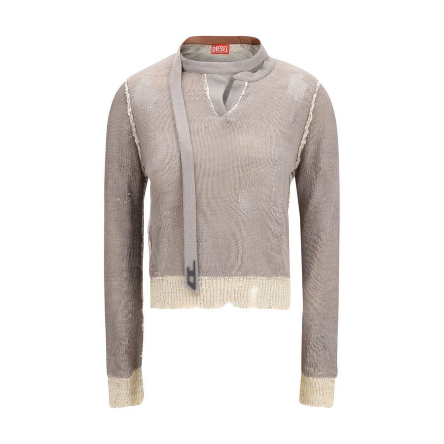 Diesel Gray Cotton Sweatshirt