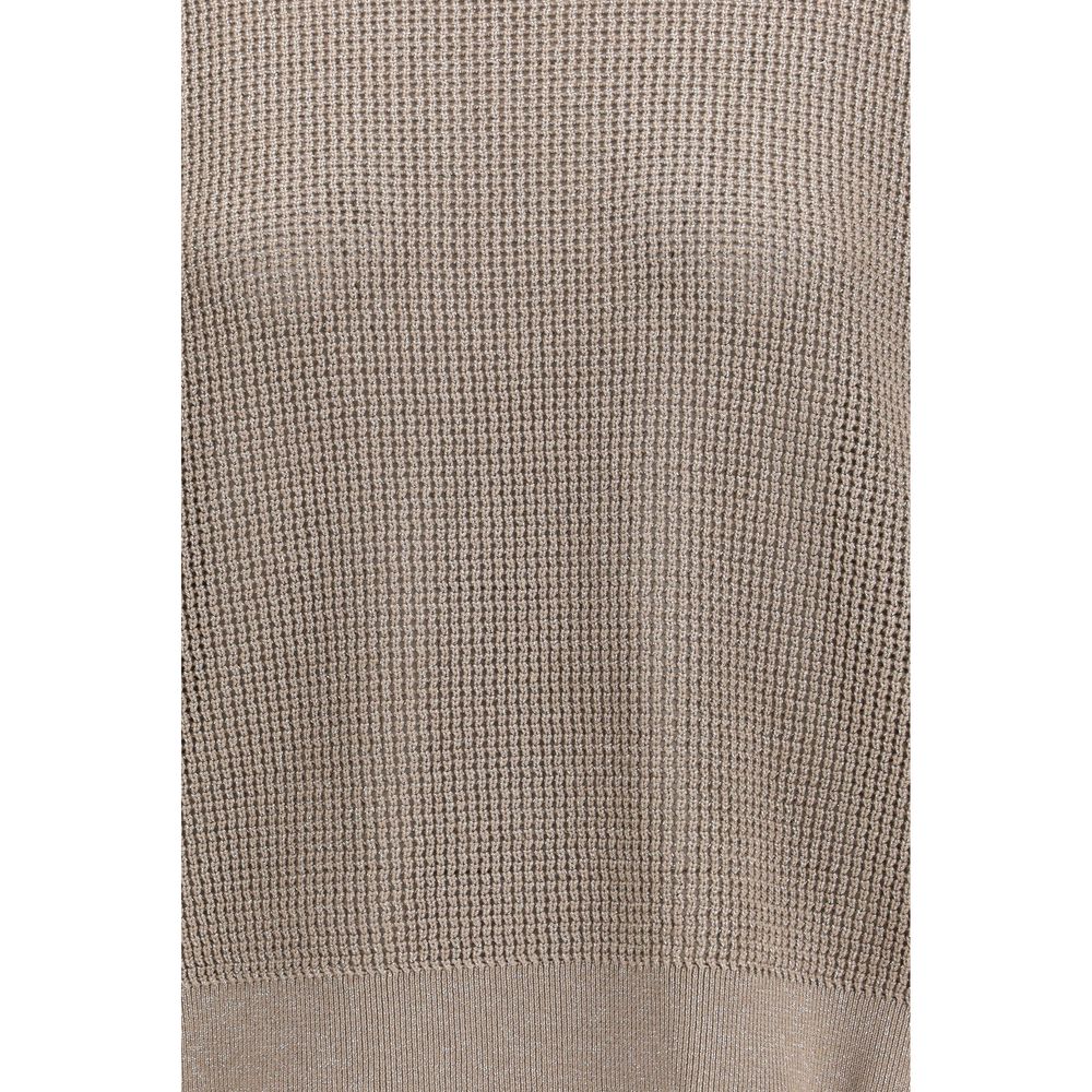 Brunello Cucinelli Gold Cotton Sweatshirt