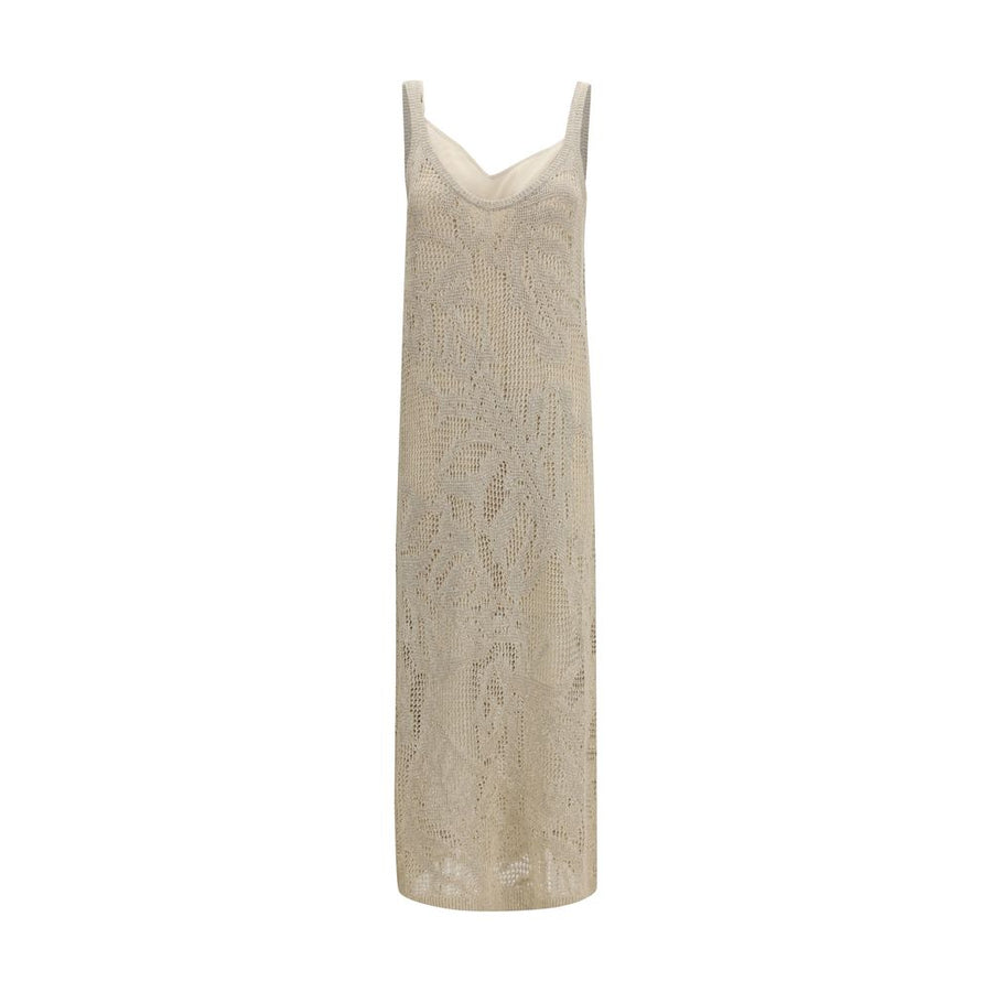 Brunello Cucinelli Beige Linen Casual Dress