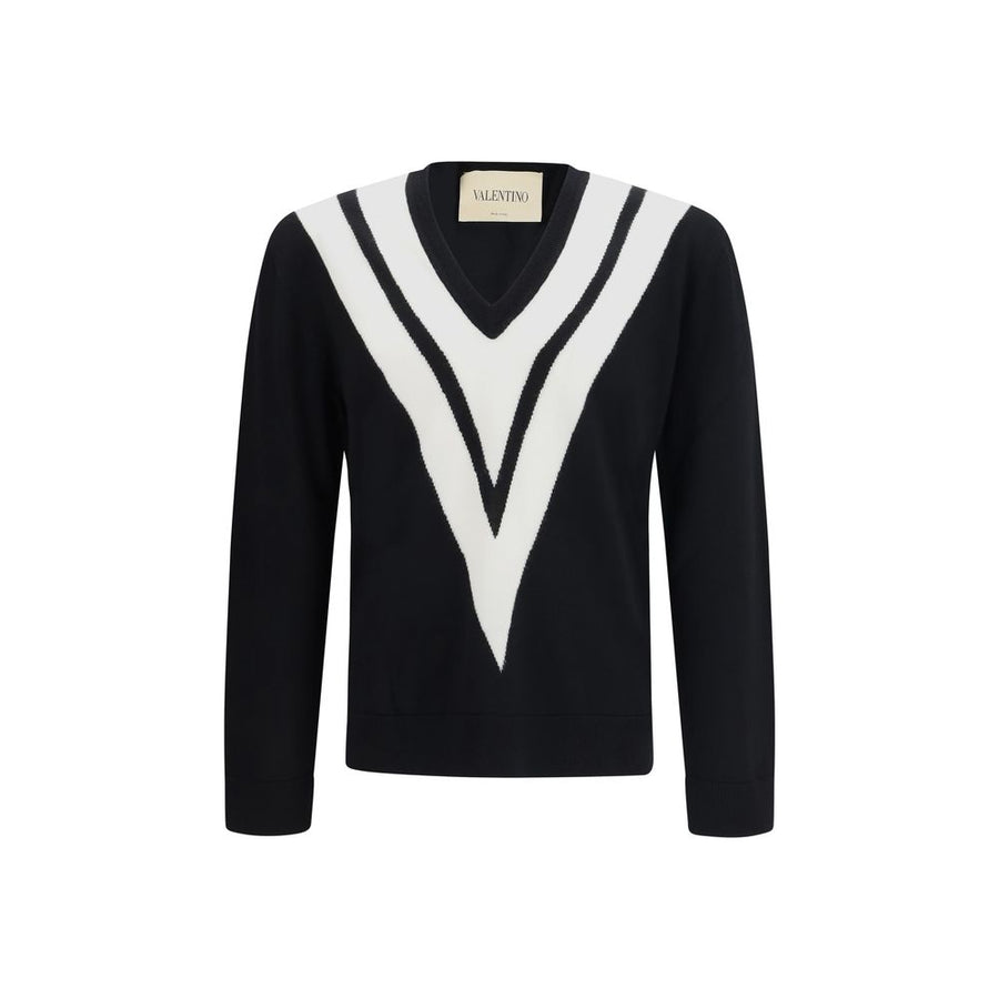 Valentino Black Wool Oves Aries Sweatshirt