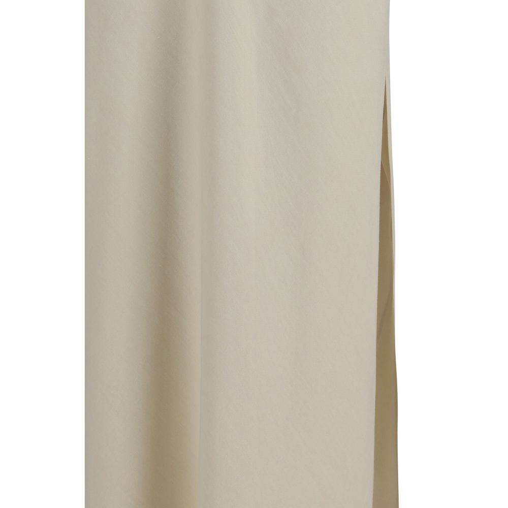 Brunello Cucinelli Beige Viscose Long Skirt