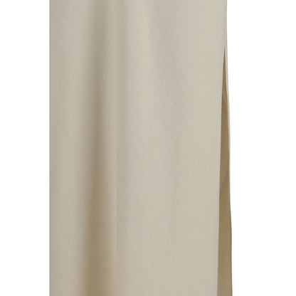 Brunello Cucinelli Beige Viscose Long Skirt
