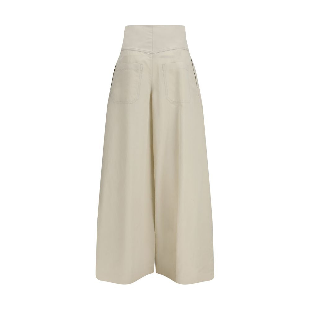 Brunello Cucinelli Beige Cotton Pants