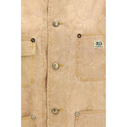 R13 Orange Linen Coat