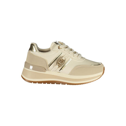 Laura Biagiotti Beige Polyurethane Women Sneaker
