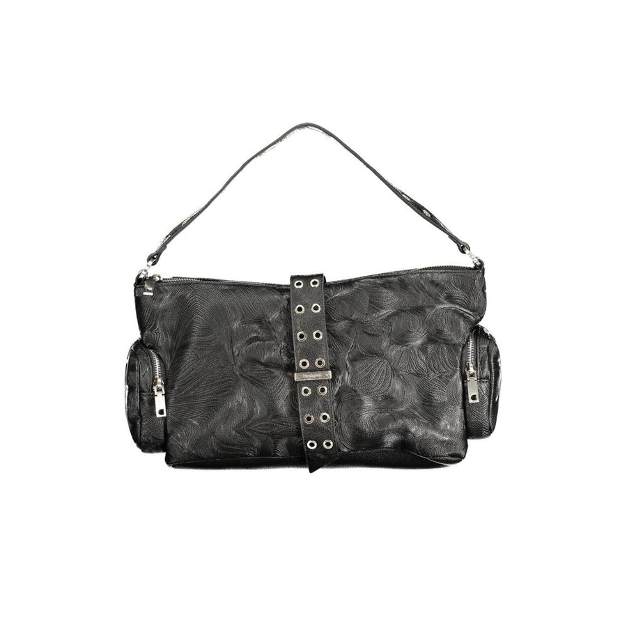 Desigual Nero Poliuretano Women Handbag