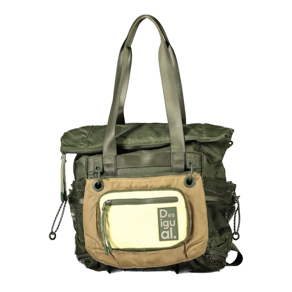 Desigual Verde Polyester Woman Backpack