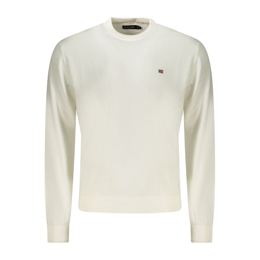 Napapijri White Cotton Men Shirt