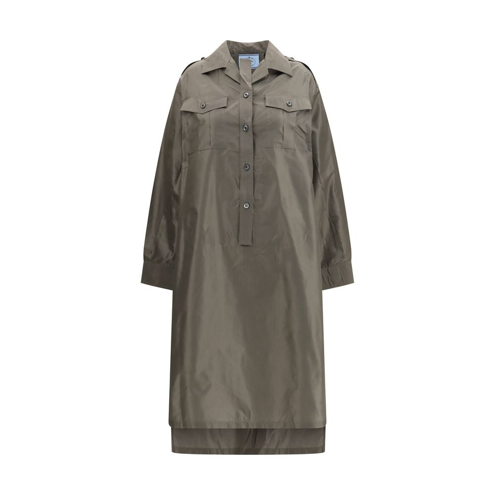 Prada Bicolor Silk Casual Dress