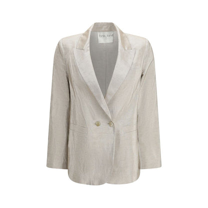 Forte_Forte Silver Cotton Blazer
