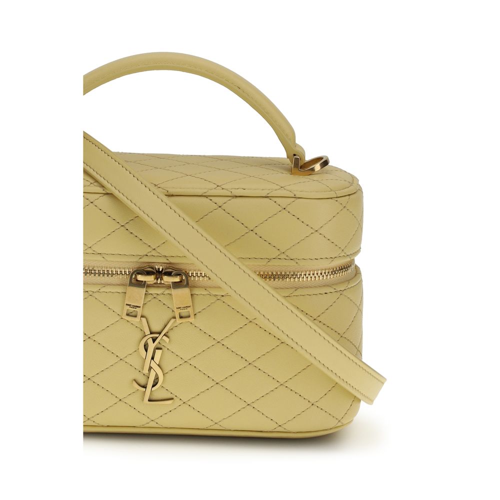 Saint Laurent Bicolor Calf Leather Bos Taurus Handbag