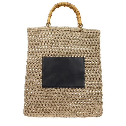Jil Sander Beige Cotton Handbag