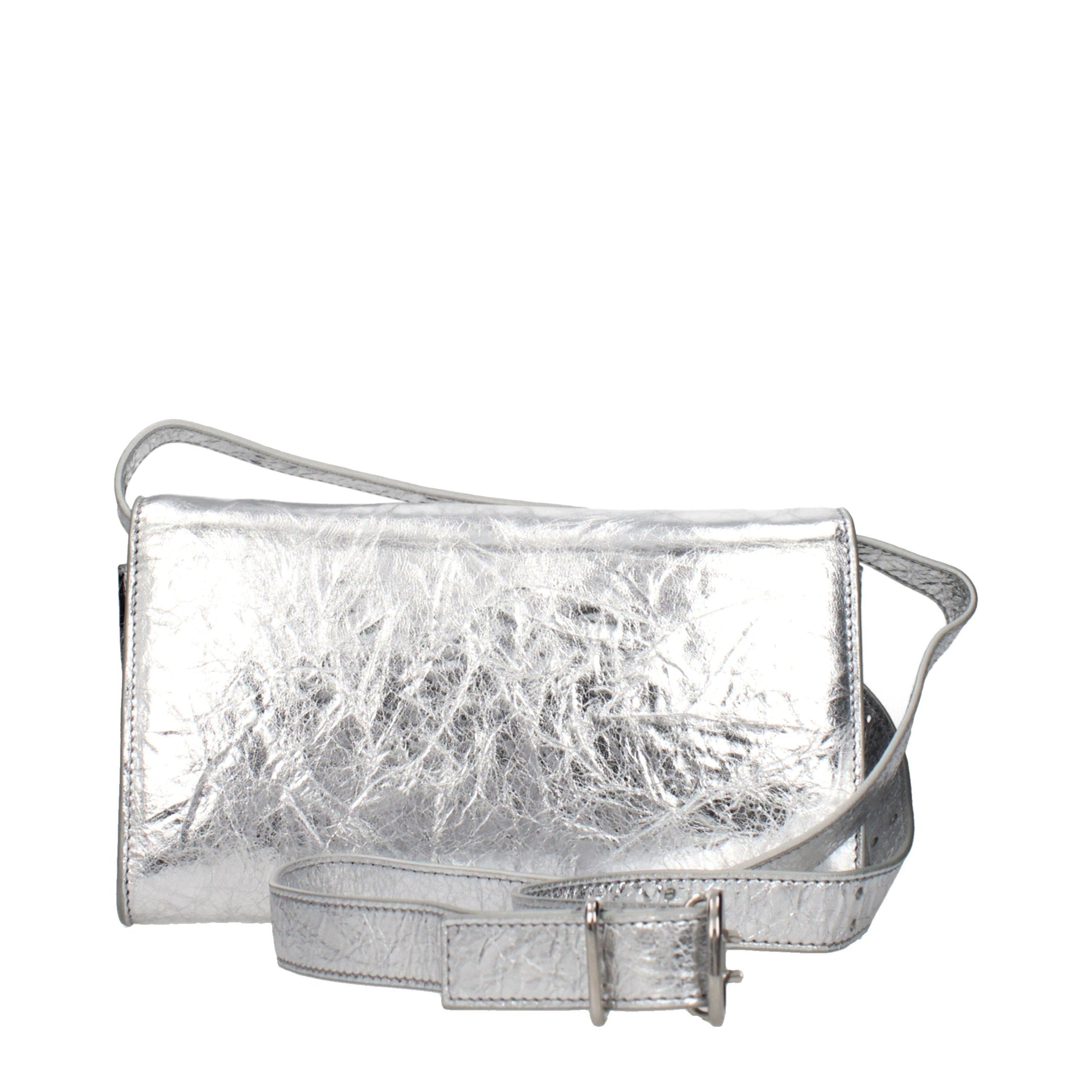 Jil Sander Gray Leather Crossbody Bag