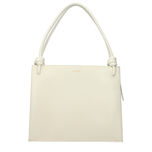 Jil Sander Beige Leather Handbag
