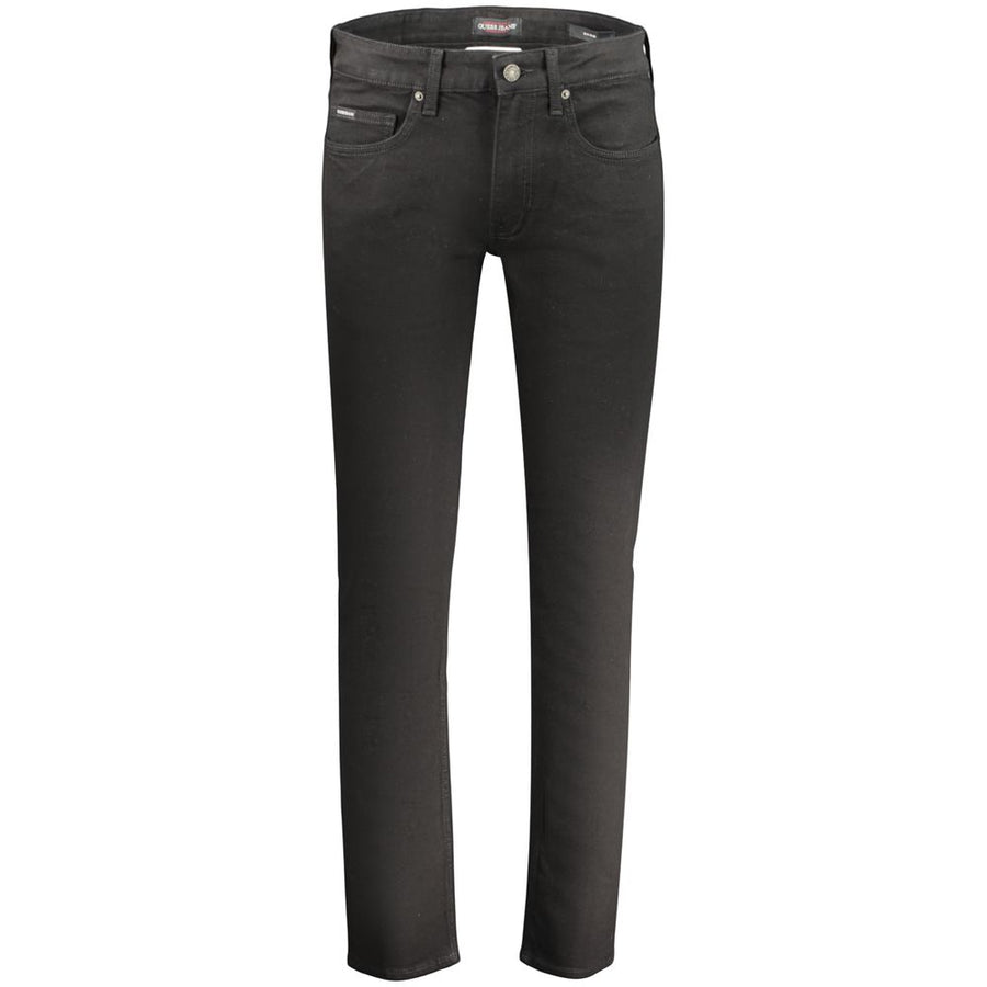 Guess Jeans Black Cotton Mens Jeans