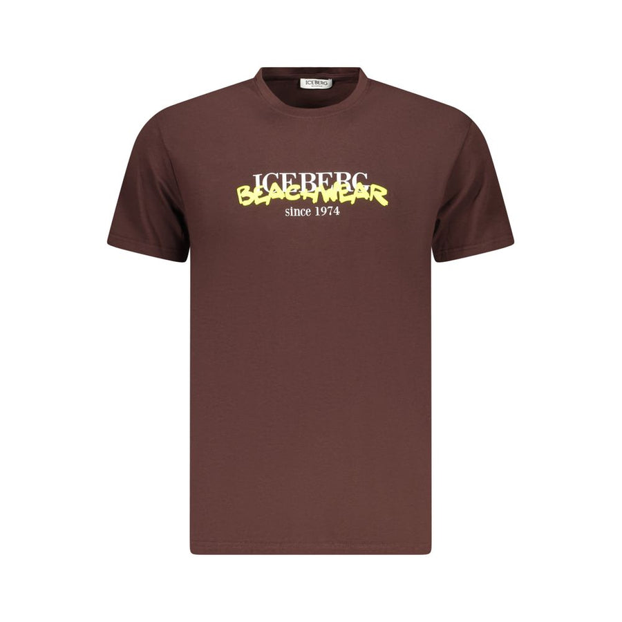 Iceberg Neon Cotton Men T-Shirt