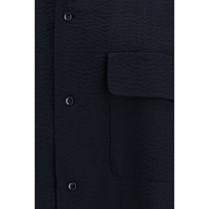 Giorgio Armani Blue Cotton Shirt