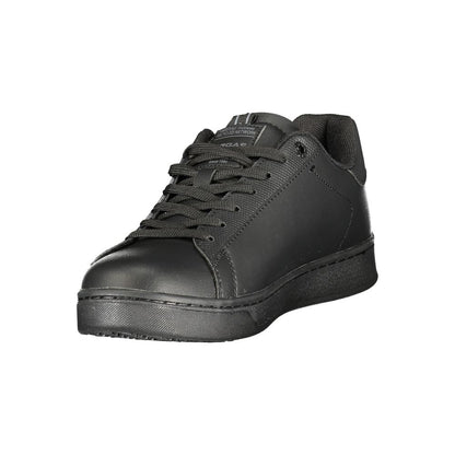Gas Black Polyurethane Men Sneaker