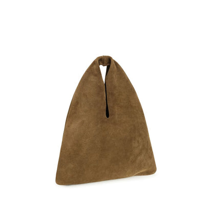 Manebi Brown Calf Leather Bos Taurus Shoulder Bag