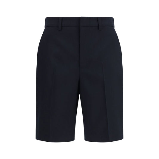 Gucci Black Cotton Bermuda Shorts