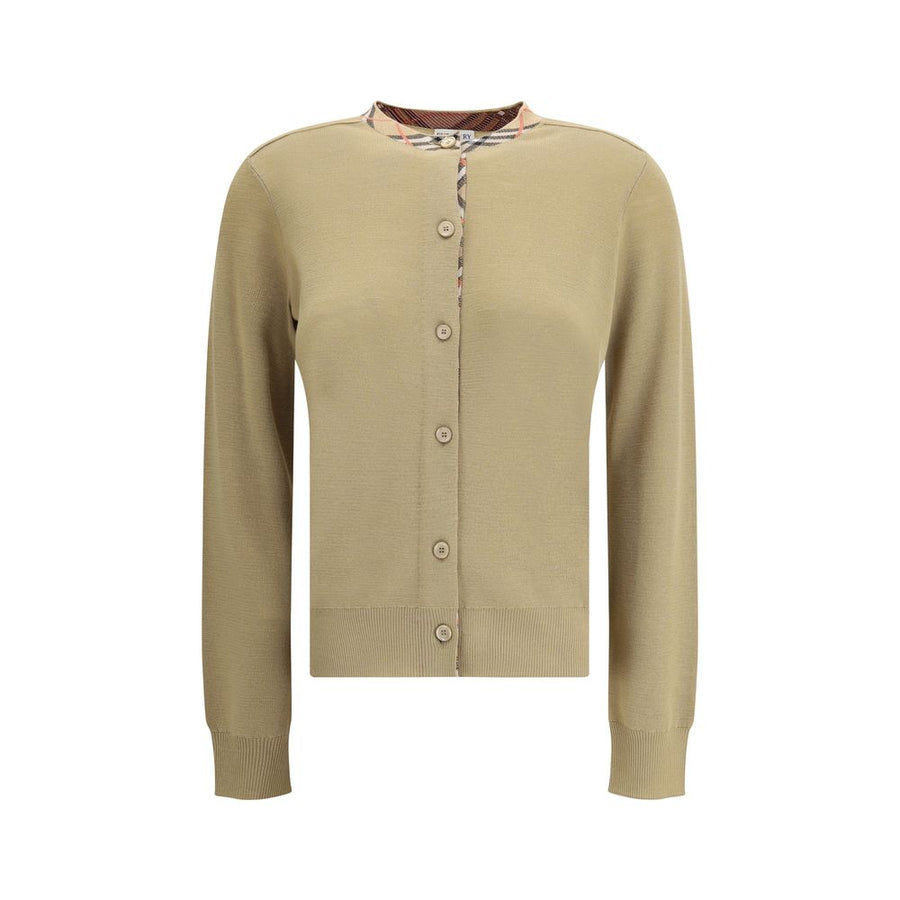 Burberry Brown Wool Oves Aries Cardigan