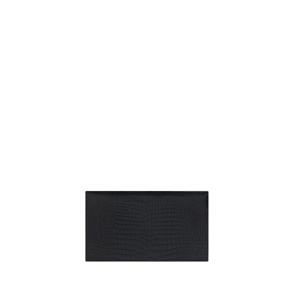 Saint Laurent Black Calf Leather Bos Taurus Accessories