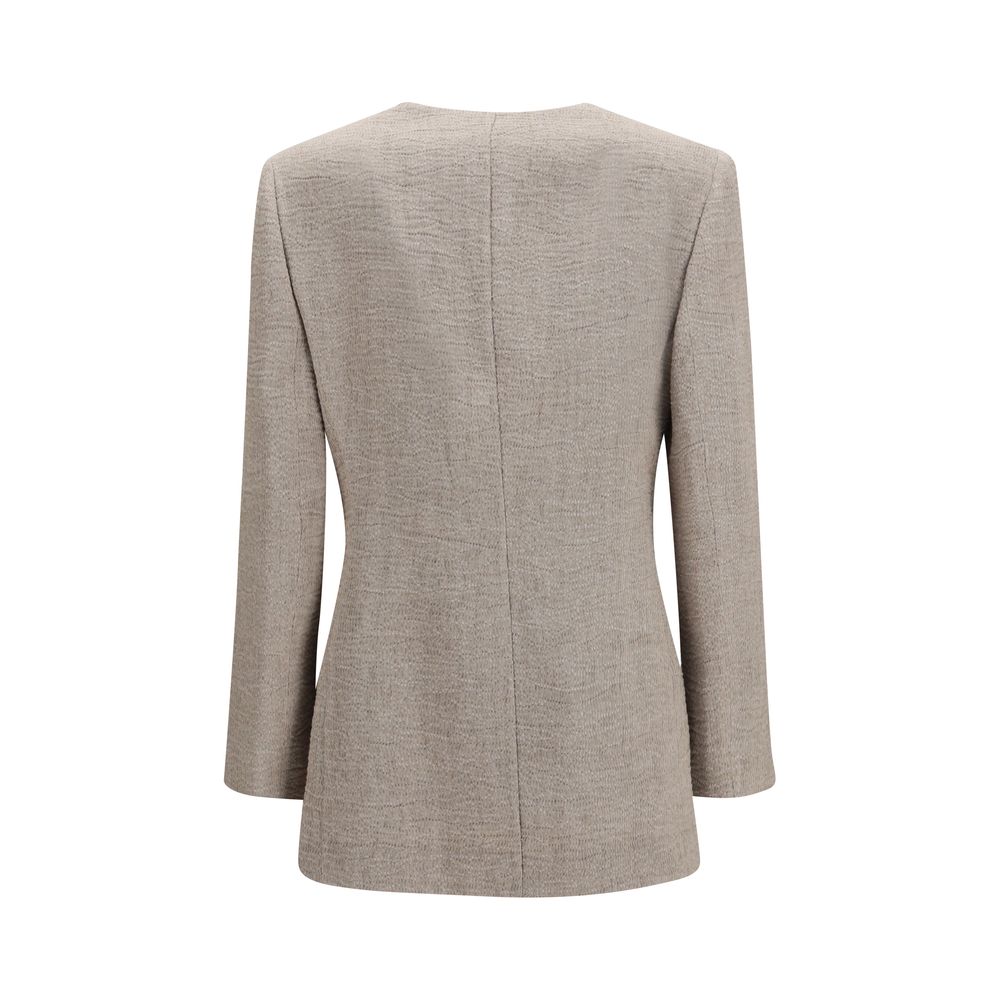 Giorgio Armani Beige Linen Blazer