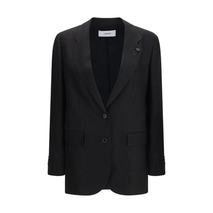 Lardini Black Linen Blazer