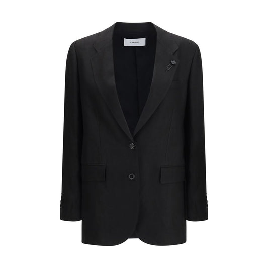 Lardini Black Linen Blazer