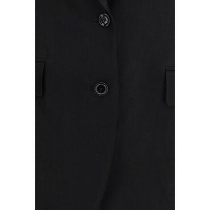 Lardini Black Linen Blazer