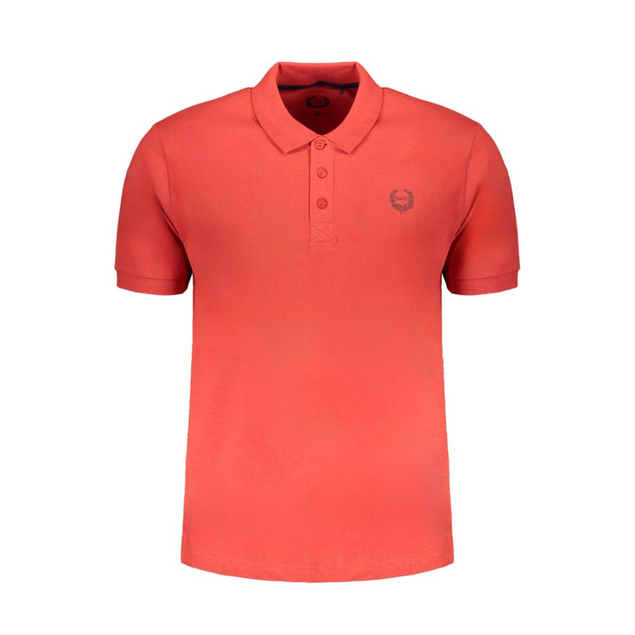 Gianmarco Venturi Red Cotton Men Polo Shirt