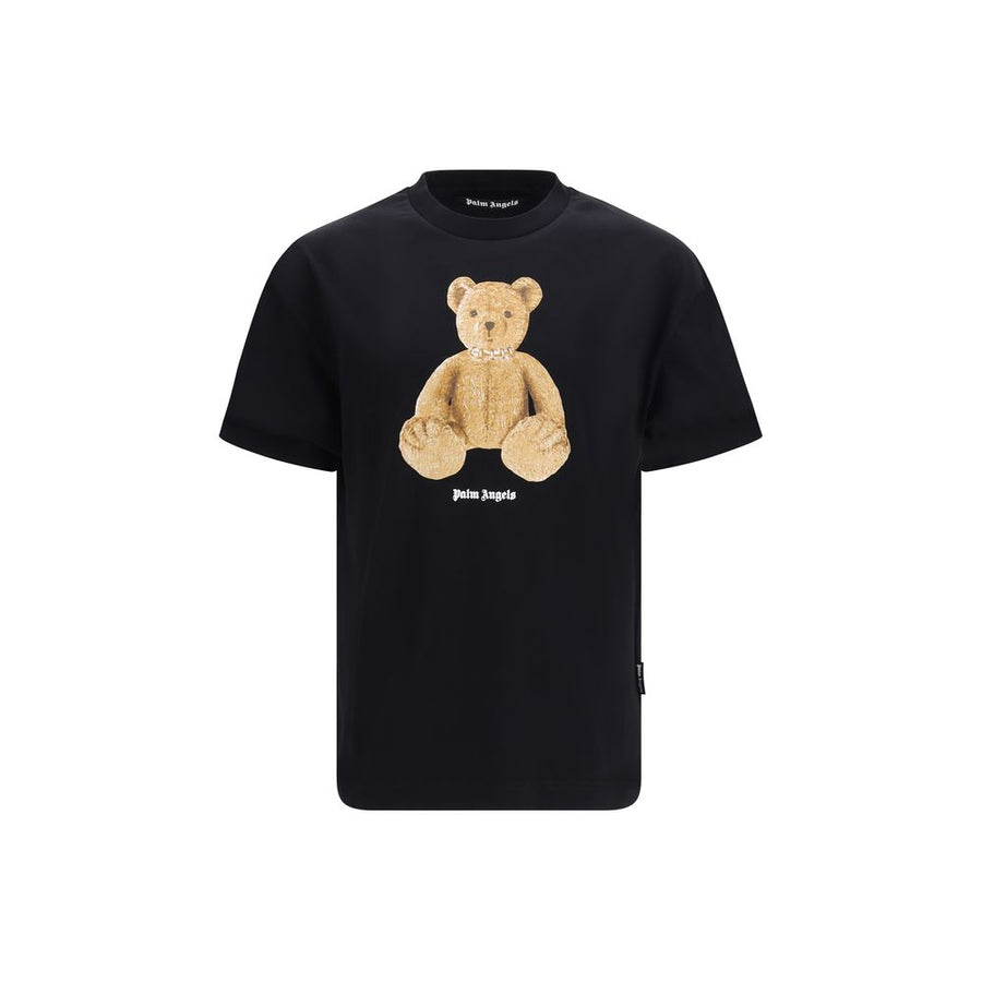 Palm Angels Black Cotton T-Shirt