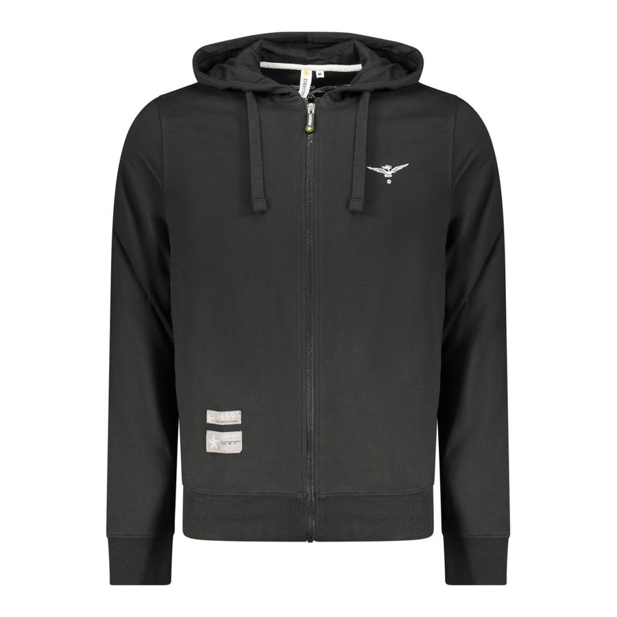 Accademia Militare Black Cotton Men's Hoodie
