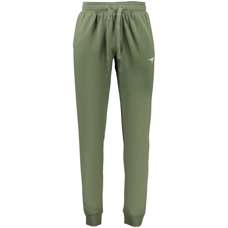 Accademia Militare Green Cotton Men Trousers