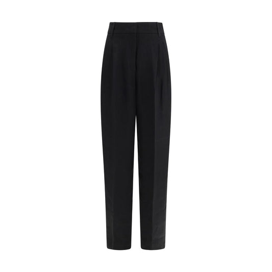 Max Mara Black Linen Pants