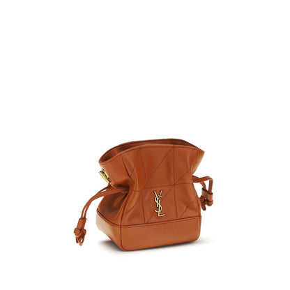 Saint Laurent Orange Lamb Ovis Aries Aries Clutch Bag