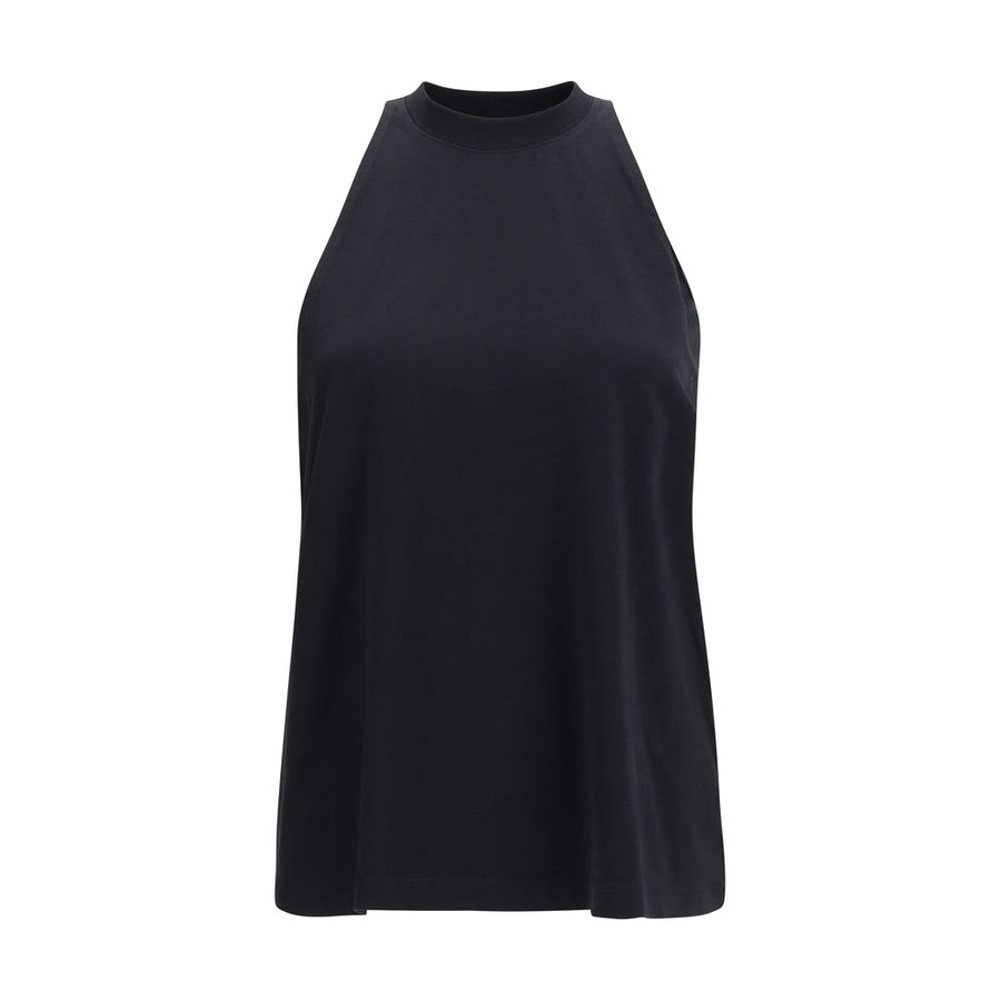 Darkpark Black Cotton Sleeveles T-Shirt