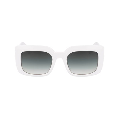Longchamp White Acetate Sunglasses