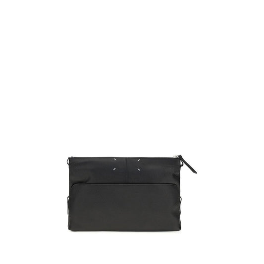 Maison Margiela Black Calf Leather Bos Taurus Clutch Bag