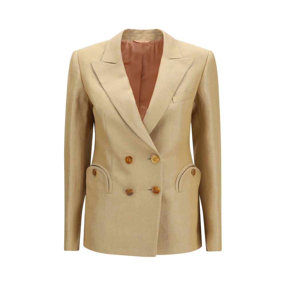 Blazé Milano Beige Linen Blazer