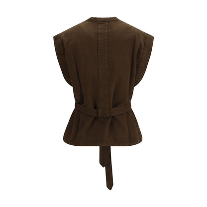 Lemaire Brown Cotton Blouse