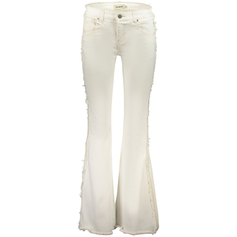Desigual Bianco Cotton Female Jeans