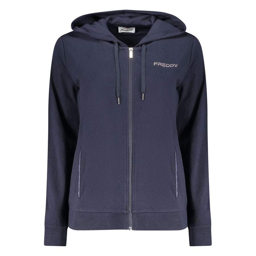 Freddy Blue Cotton Womens Hoodie