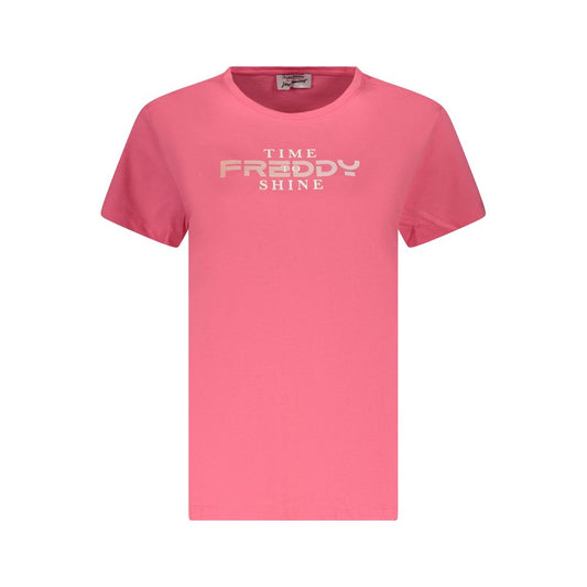 Freddy Pink Cotton Women's T-Shirt