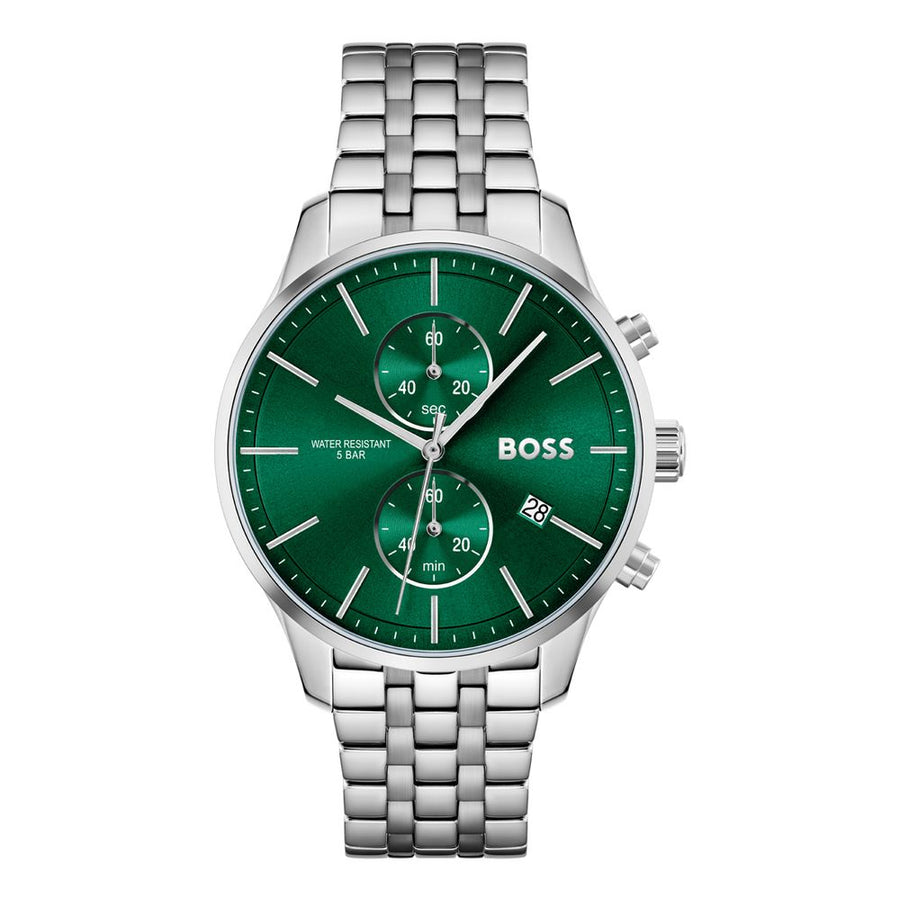 Hugo Boss Gray Stainless Steel Dress Watch